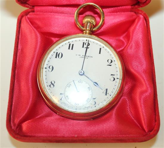 9ct gold Benson pocket watch